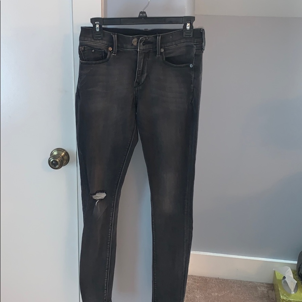 Grey mid rise Jeans